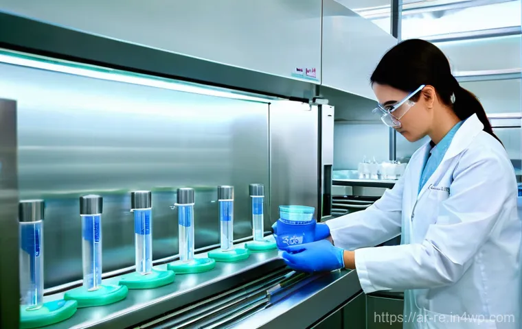 고온 살균의 원리와 응용 - **Prompt 2: The Power of Steam: Autoclave in Action**
    "A clean, sterile medical laboratory or op...