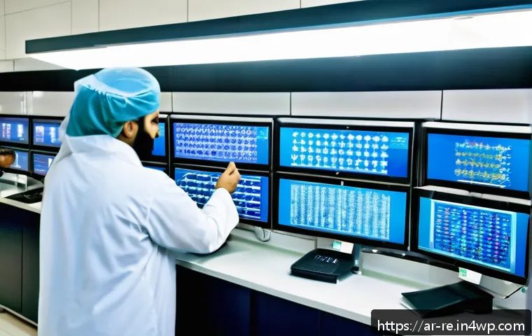 음식 보존을 위한 국제 규제 - A detailed, vibrant scene inside a modern international food safety laboratory in the Middle East, s...